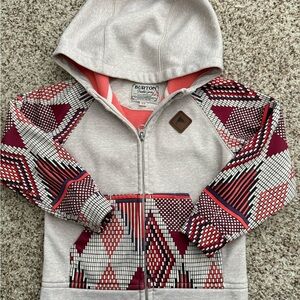 Burton Kids' Geometric Cream Hoodie